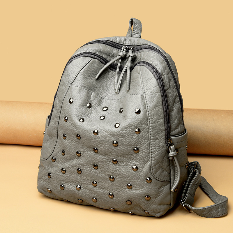 Rivets Leather Bag